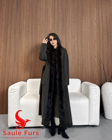 Пальто Max Mara бежевый, хаки