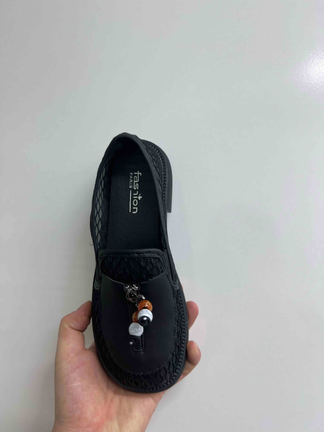Слипоны черный