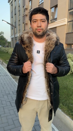 Парка черный