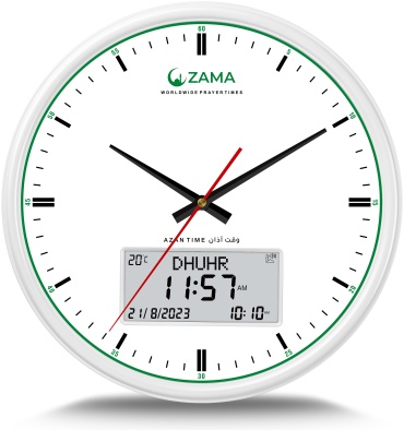 Часы кварцевые ZM360WW, пластик
