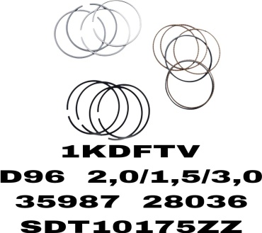 RTL-DSN кольца поршневые 35987 / 28036