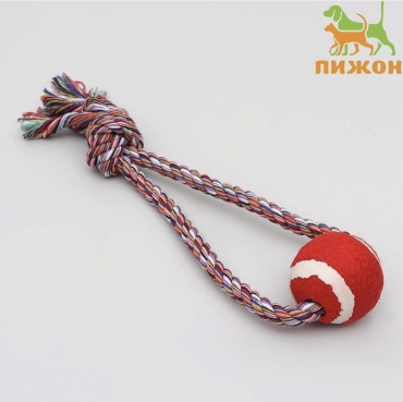 Игрушка Игрушка канатная «Вираж», с мячом, до 135 г, до 37 см, цвет МИКС