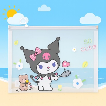 Папка Sanrio Kuromi н, А4+, прозрачный