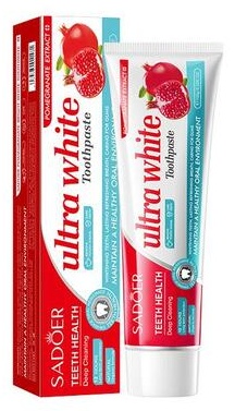 SADOER зубная паста Ultra White Pomegranate 100 г