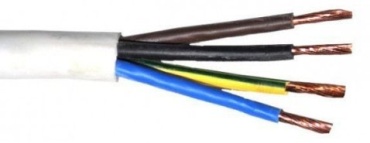 Кабель ПВС 4x2.5, 1 м