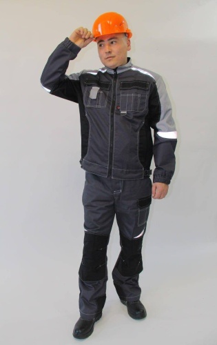 Спецодежда для мужчин серый, темно-серый
