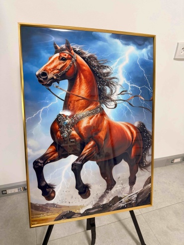 Картина Прыгающая лошадь 50x70 см