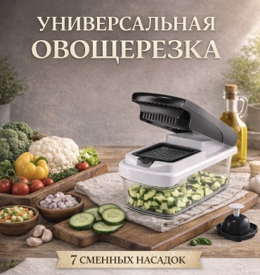 Овощерезка 30391936_145441443, пластик, нерж.сталь