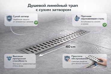 LUSSO трап L687-12 (7х40 см)