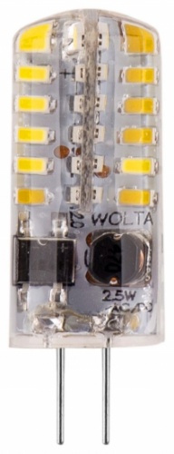 Wolta 2.5W G4, светодиодная, теплый белый