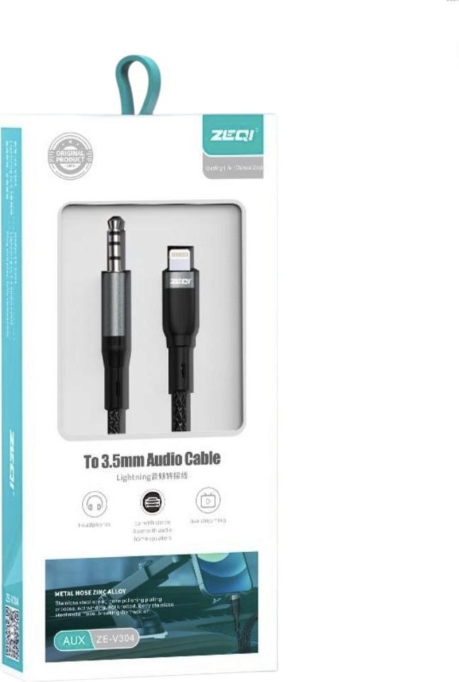 Кабель Lightning - 3.5 mm jack 1 м