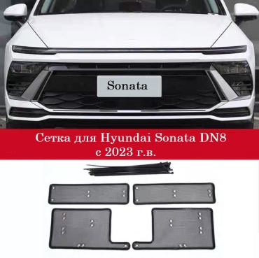 Сетка в решетку радиатора Hyundai Sonata DN8