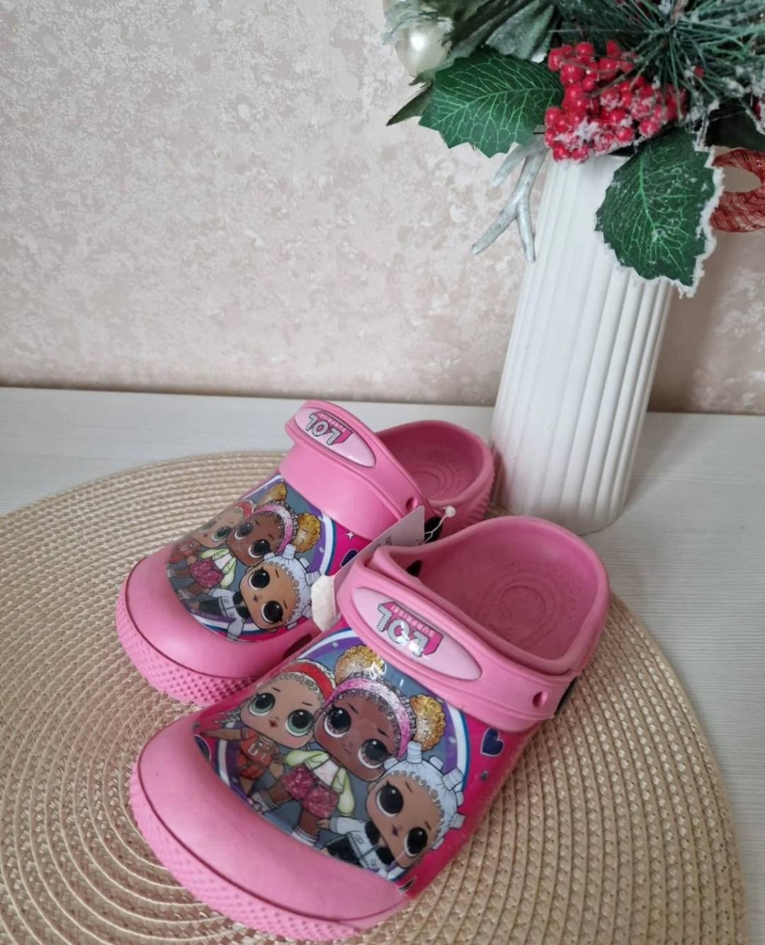 Сабо розовый