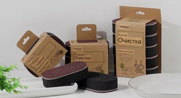 Губка ГМФДД 5 шт, поролон, абразив
