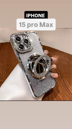 Чехол MarJeDi для Apple iPhone 15 Pro Max серебристый