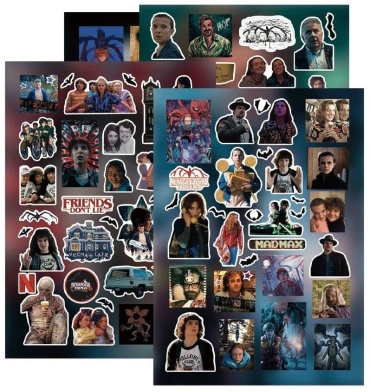 Наклейки Стикеры Очень странные дела ОСД Stranger things 250 шт