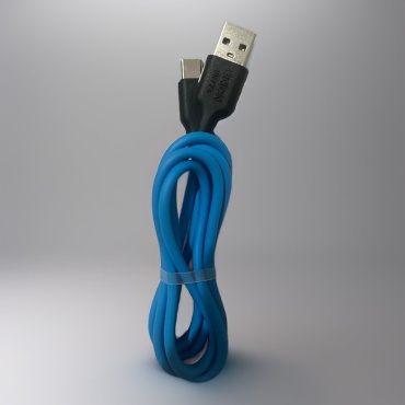 Кабель Union USB TypeC (M), 1 м, синий