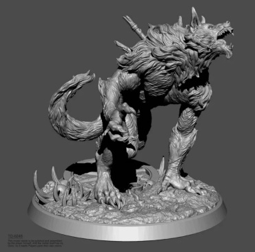 Фигурка 3D принт, Werewolf, 75mm