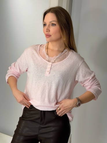 Лонгслив LS Shop розовый