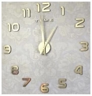 Часы кварцевые DIY CLOCK 753611, пластик, металл