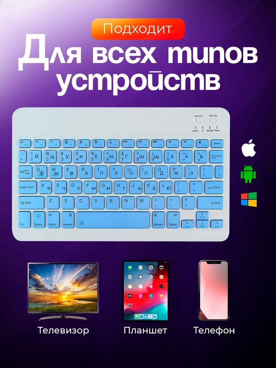 Клавиатура CLASSNO CS-KIT голубой
