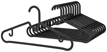 Набор вешалок IKEA SPRUTTIG 40317078 черный 10 шт