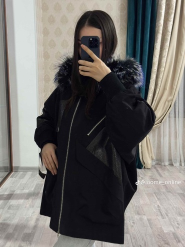 Парка черный
