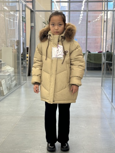 Пуховик Lebo Junior горчичный