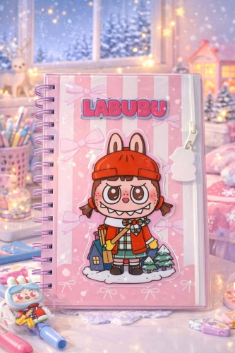 Блокнот Labubu, A5, 100 л, мультиколор