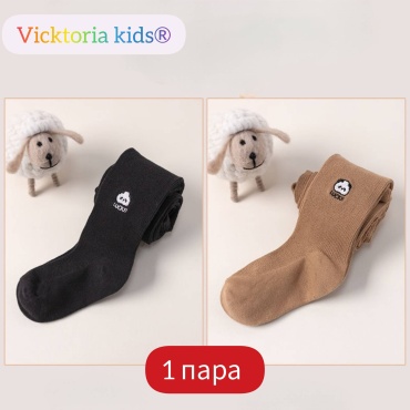 Колготки Vicktoria Kids черный, бежевый