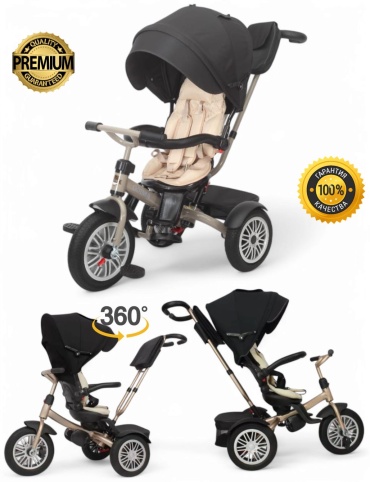 Трёхколёсный велосипед PEGAS Amico-61888 черный