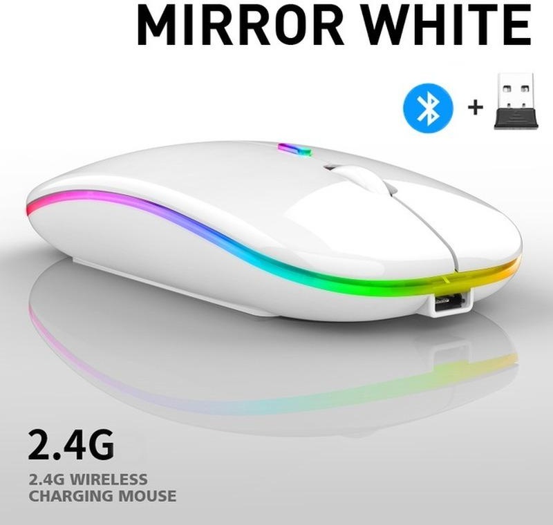 Мышь Matrix Air Bluetooth White RGB белый