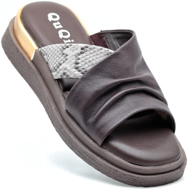Сабо QuQi Shoes коричневый, темно-коричневый