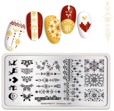 BORN PRETTY пластины Christmas