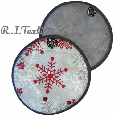 R.I.Textile прихватка Новогодняя 1919НГ 2 шт, полиэстер, хлопок, текстиль, рогожка