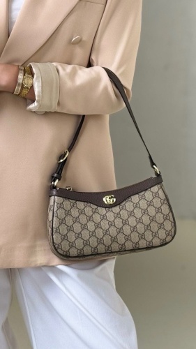 Сумка кросс-боди Longchamp канвас коричневый