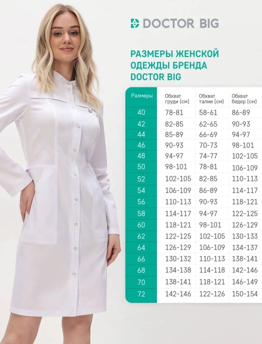 Спецодежда для женщин белый