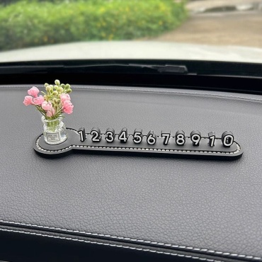 Автомобильная визитка 30326093 черный, розовый