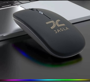 JASLA Беспроводная мышь с RGB-подсветкой черный
