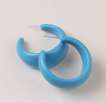 Серьги J.A.Collection пластик, без вставок