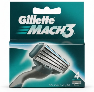 Gillette Mach3 сменные кассеты 4 шт сменные кассеты 4 шт