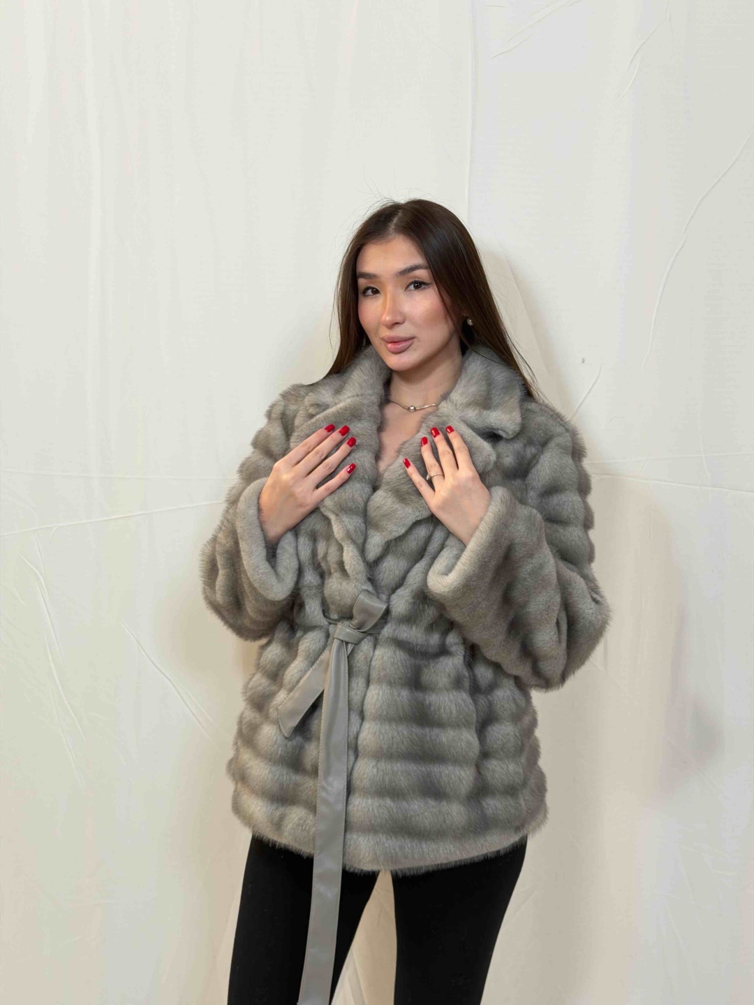 Шуба WIRONA серый