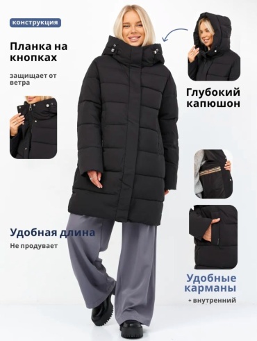 Зимняя куртка черный