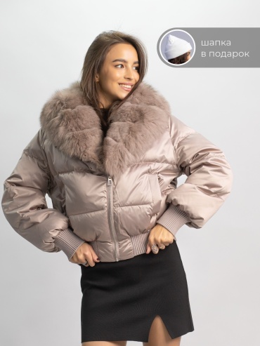 Пуховик alinashoes бежевый