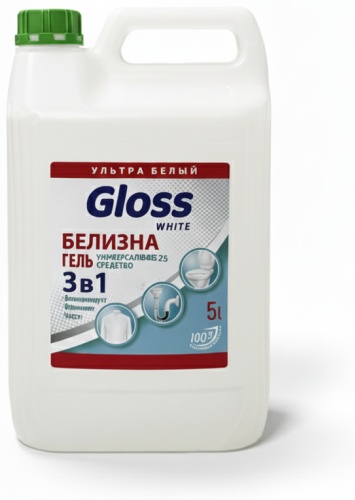 Жидкость Gloss белизна гель 5 л