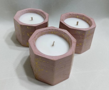 Ароматическая свеча "Facet Pink"