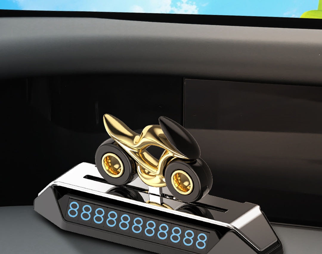 Автомобильная визитка 30356234 желтый, золотистый