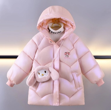Пуховик 24kids розовый