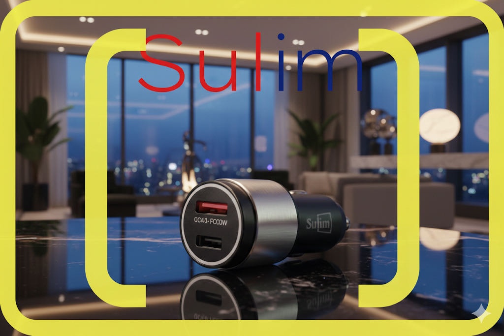 Зарядное устройство Sulim 8610 USB Type-C, USB 48 Вт черный