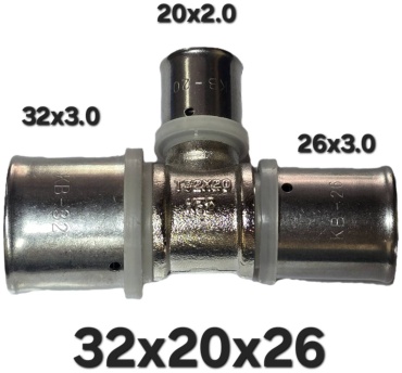 Пресс тройник 32х20х26,